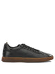 Officine Creative Halo 001 Black Leather Rubber Low-Top Sneaker
