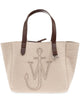 Jw Anderson Beige Fabric Belt Shopping Bag