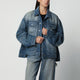 Haikure Blue Washedeffect Denim Jacket