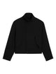 Ami Paris Black Zipup Wool Jacket