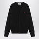 Ami Paris Ami De Coeur Black Wool Cardigan