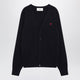 Ami Paris Navy Blue Ami De Coeur Cardigan