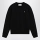 Ami Paris Black Ami De Coeur Crewneck Sweatshirt