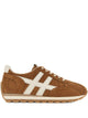 Hogan Brown Rubber Sole Flat Shoes