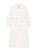 Herno Ivory Waterproof Trench Coat With Belt