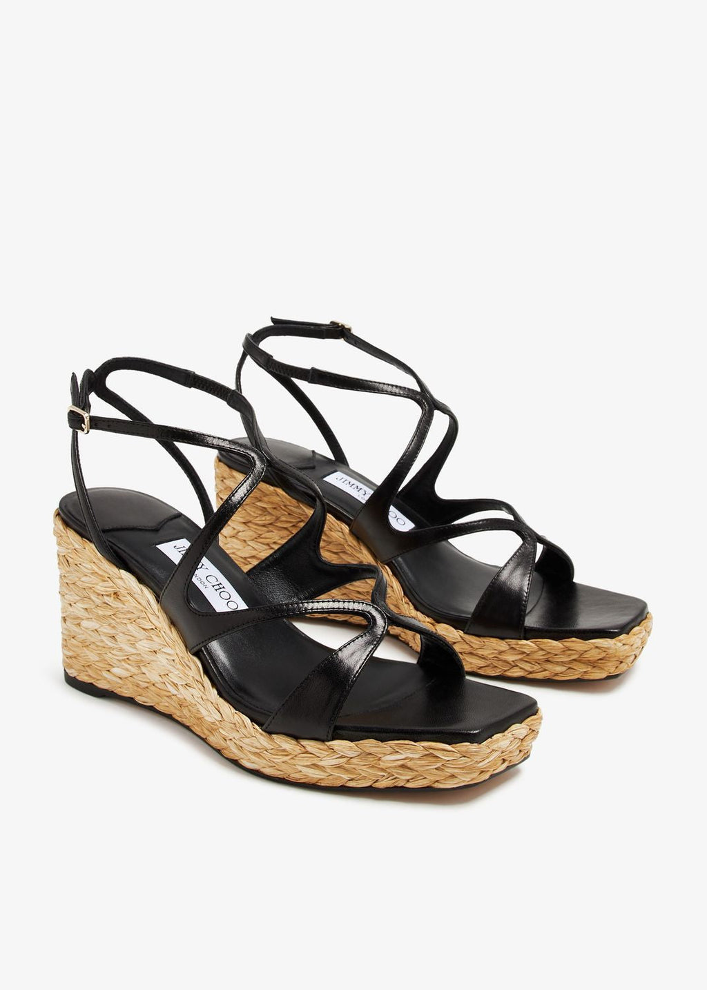 Jimmy Choo Ayla 85 Ctq Black Leather Heels