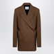 Jil Sander Brown Wool Double-Breasted Jacket