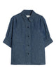 Jil Sander Blue Boxy Cotton Shirt