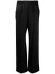 Jil Sander Black Satin Wide-Leg Pant