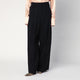 Jil Sander  Wide Black Pants In Silk Blend