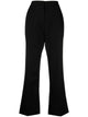Jil Sander Black Wool Regular Straight Trouser