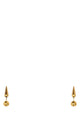 Jil Sander Gold Metal Earrings