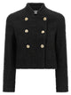 Balmain Double-Breasted Tweed Short Jacket