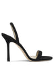 Jimmy Choo Jenn 100Mm Black Lamb Leather Calf Leather Heeled Sandals