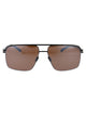 Mykita Jet Black Metal Sunglasses