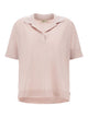 Herno Mc Nude Knit Polo Shirt Golden Logo