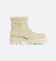 Dior White Leather Snow Boots