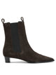 Aeyde Kiki Brown Suede Leather Leather Rubber Boots