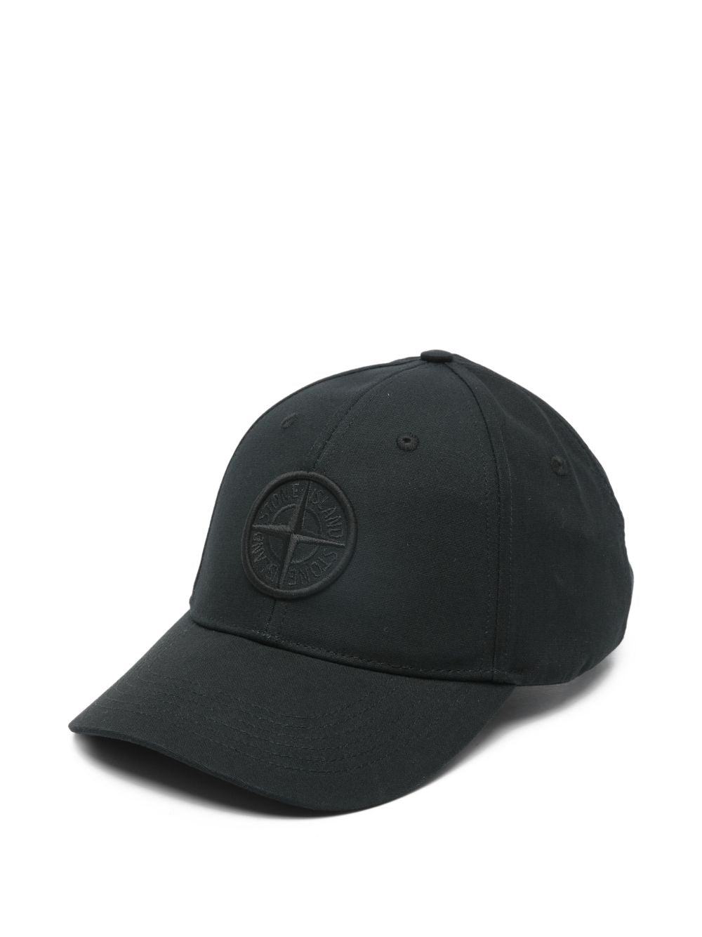Stone Island Cap With Embroidered Compass Logo