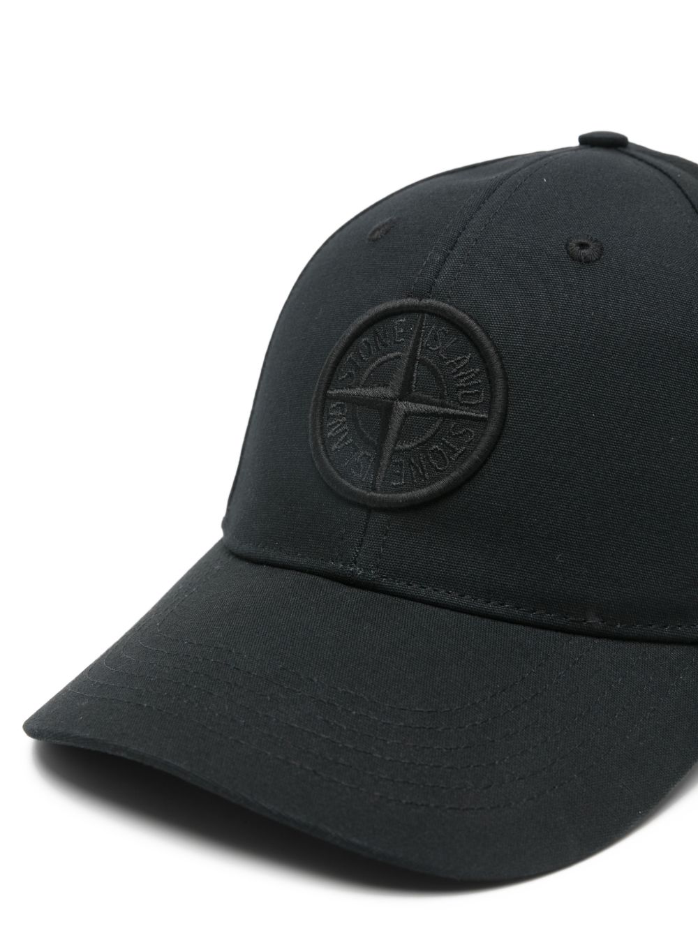 Stone Island Cap With Embroidered Compass Logo