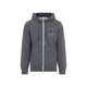 Moncler Dark Grey Zip Up Sweatshirt