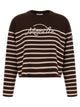 Moncler Striped Sweater With Embroidery