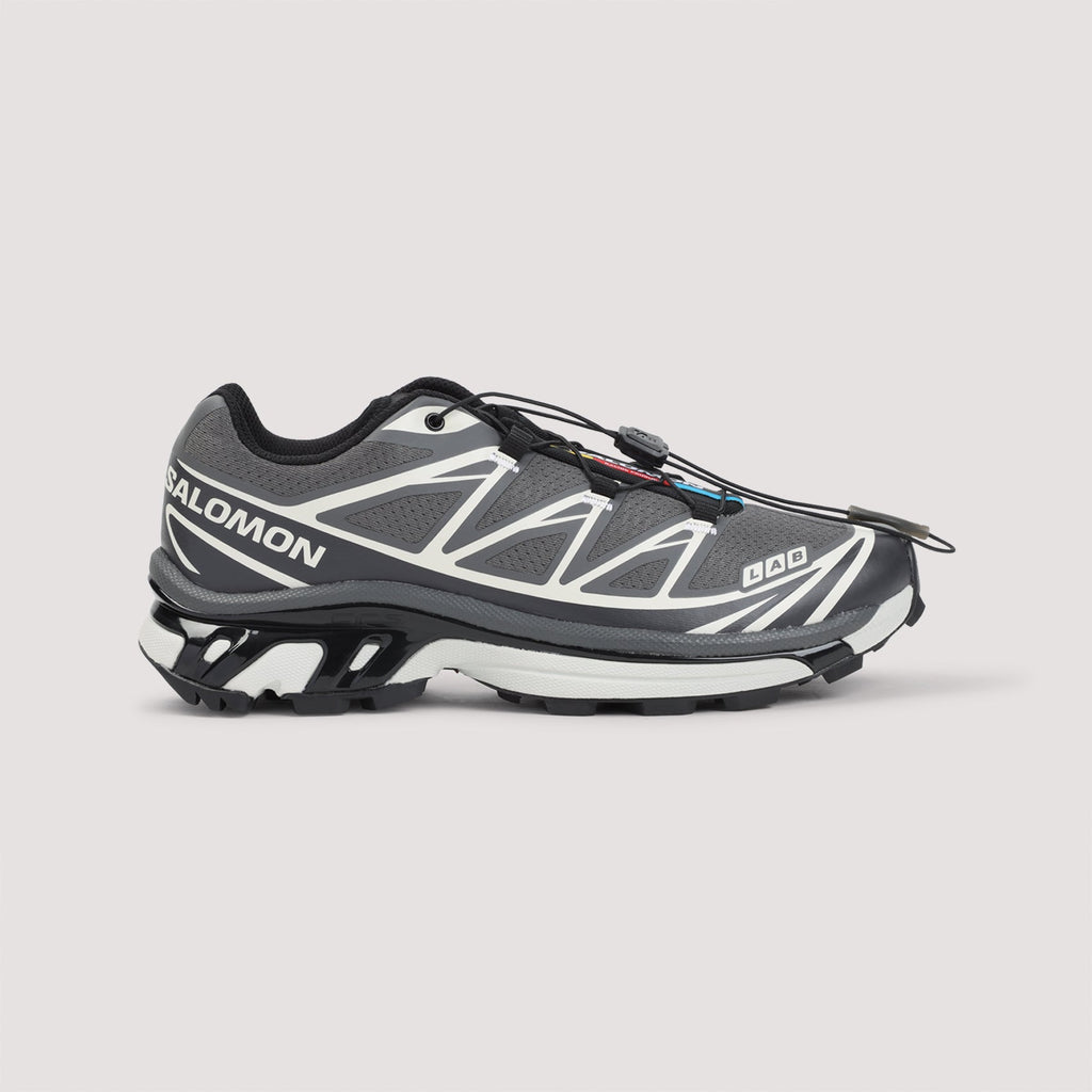 Salomon Grey Xt-6 Textile Sneakers