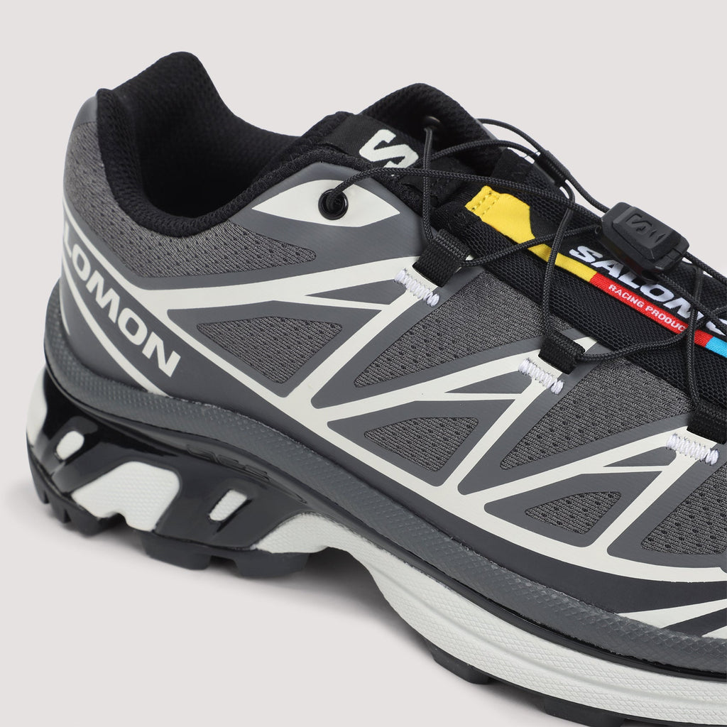 Salomon Grey Xt-6 Textile Sneakers