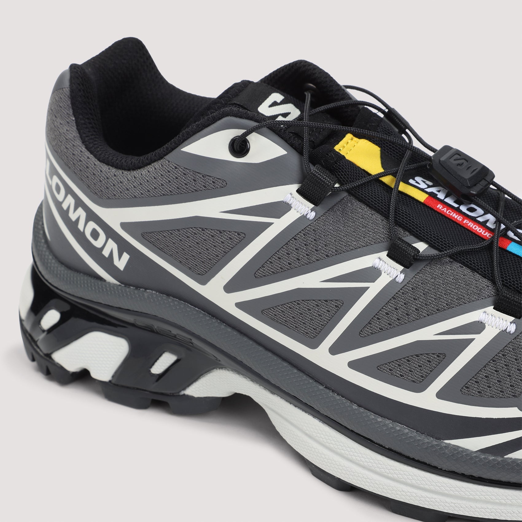 Salomon Grey Xt-6 Textile Sneakers