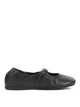 Loewe Pebble Ruched Leather Ballet Flats