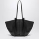 Yuzefi Large Mochi Bag In Black Pebble-Grained Leather