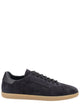 Zegna Brown Leather Sneaker