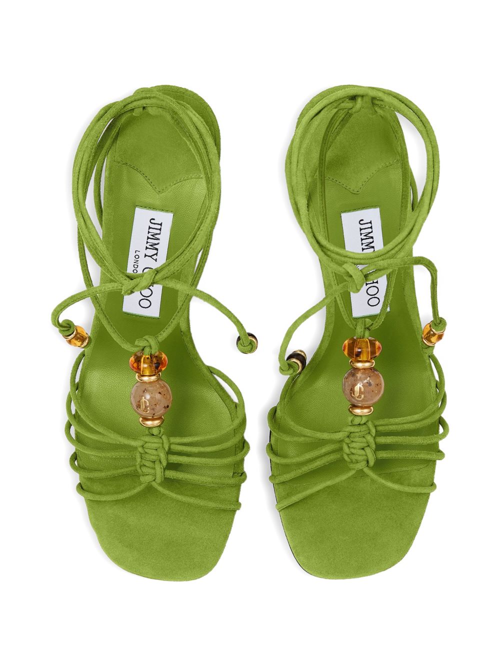 Jimmy Choo Lova Suede Leather Wedge Sandals