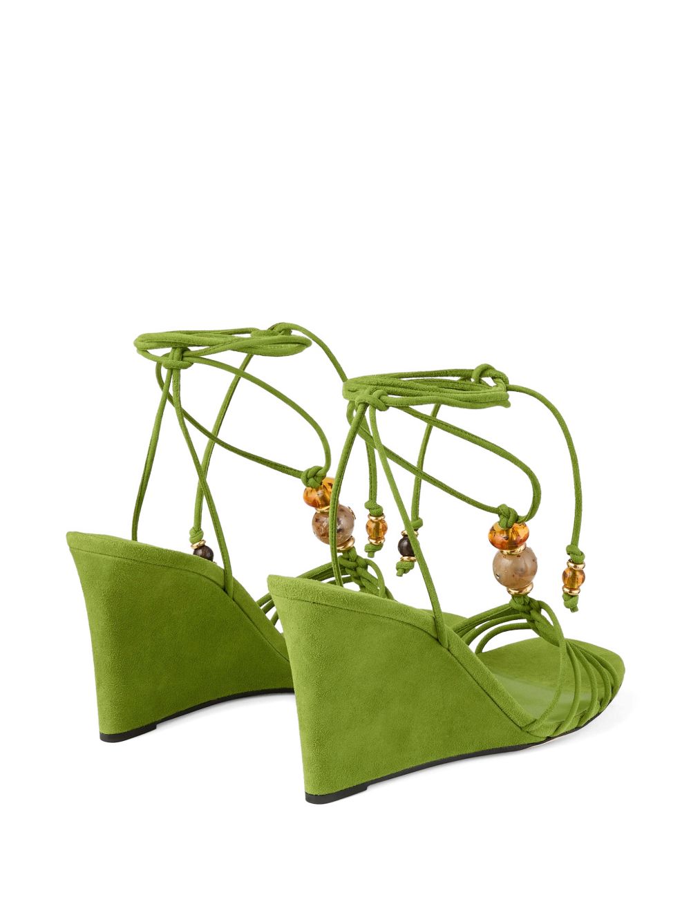 Jimmy Choo Lova Suede Leather Wedge Sandals