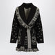Alanui Black Bandana Jacquard Cardigan