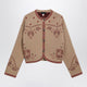 Alanui Multicoloured Beige Wool Jacquard Bandana Jacket
