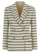 Brunello Cucinelli Striped Sweater Blazer
