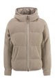 Brunello Cucinelli Sparkling English Coast Cashmere Knit Jacket With Hood And Shiny Zip Pull
