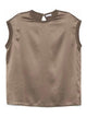 Brunello Cucinelli Brown Silk Elastan Blouse