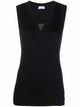 Brunello Cucinelli Stretch Cotton Jersey Tank Top With Precious Faux-Layering