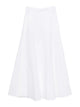 Brunello Cucinelli White Linen Cotton Skirt