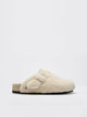 Birkenstock Boston Sk1 Shearling Cream Sandal