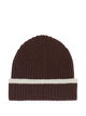 Brunello Cucinelli Contrasting-Stripe Ribbed Beanie