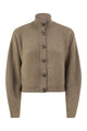 Brunello Cucinelli Pure Cashmere English Rib Cardigan