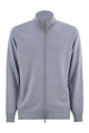 Brunello Cucinelli High-Necked Cashmere Cardigan With Zip