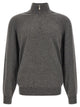Brunello Cucinelli Half-Zip Cashmere Sweater