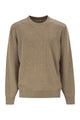 Brunello Cucinelli Pure Cashmere Ribbed Crew-Neck Sweater With Cotton Details
