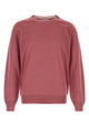Brunello Cucinelli Dark Pink Wool Blend Sweater