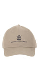 Brunello Cucinelli Baseball Cap In Garment-Dyed Twisted Cotton Gabardine With Embroidered Logo