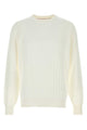 Brunello Cucinelli White Cotton Sweater